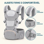 alças faixa abdominal e fechos do canguru com hipseat