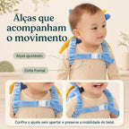 Alças ajustáveis e cinta frontal da mochila acolchoada para bebê